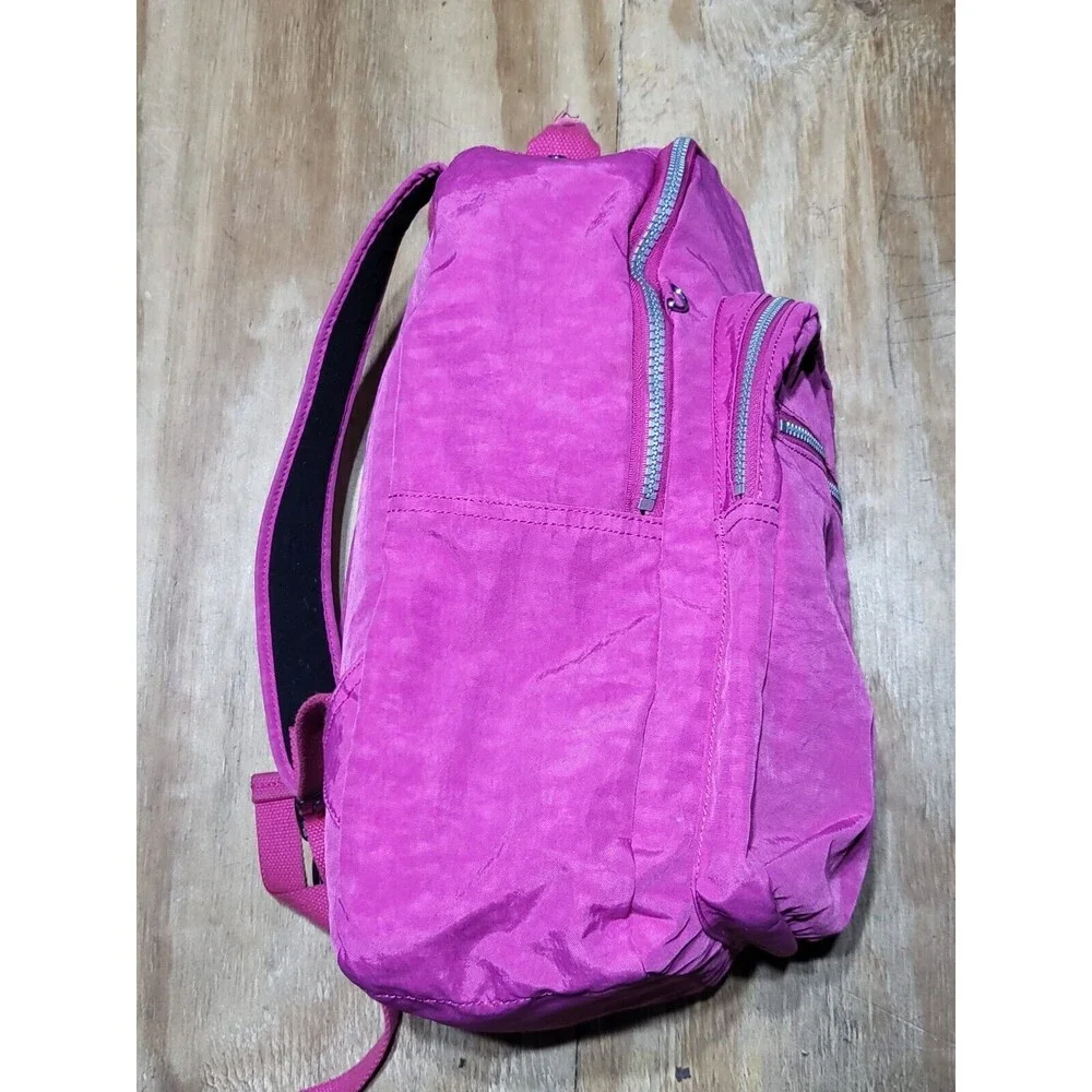 kipling seoul backpack Pink Laptop Padded Shoulder Strap  Coated Nylon